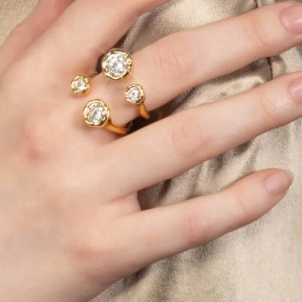 ALEXIS BITTAR • Asterales Gold Open Ring